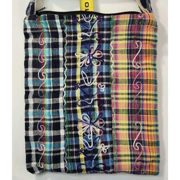 Sacred Threads Vintage Y2K Boho Crossbody Bag Purse 100% Cotton Hippie Handbag - Picture 6 of 15